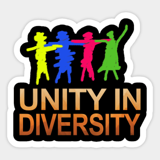 Unity In Diversity Sticker